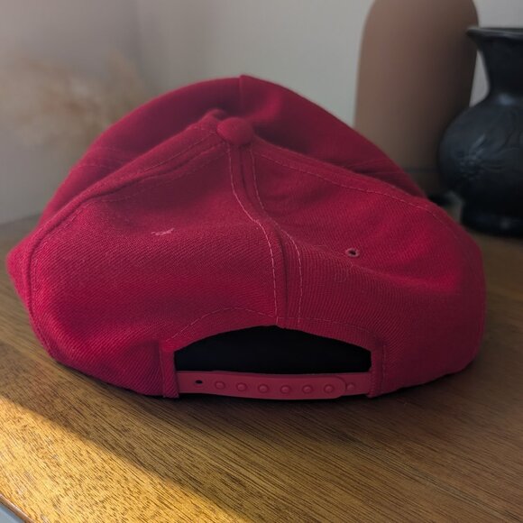Vintage Boeing Rope Snapback Hat - Racing Red - Picture 2 of 2
